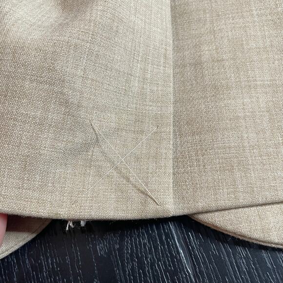 WILFRED Aritzia Generation Blazer Taupe Tan Single Button Closure XL Extra Large - Picture 6 of 9